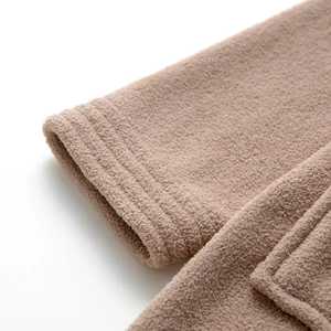 Alta calidad 100% poliéster Coral Fleece pareja bata de baño Albornoz señoras Super suave y cálido Color sólido Bata - Product Image 6