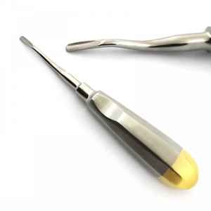 Best Quality Stainless Steel Manual <b>Dental</b> Elevators <b>Instruments</b> with Serrated Tip Extraction Root Removal by Caronia <b>Surgical</b> - Product Image 2