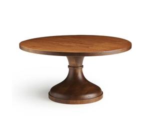 Support à gâteau en bois artisanal de dernière conception avec dessus en marbre sculpté à la main pour servir les aliments à table - Product Image 3