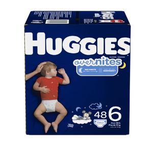 Couches pour bébés Huggies Overnites, super absorbantes, douces, toutes tailles, paquet pour la nuit - Product Image 2