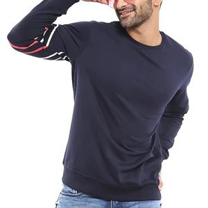 เสื้อสเวตเชิ้ตของผู้ชายมาใหม่แบบไม่มีฮู้ดเสื้อ100% ราคาถูก - Product Image 3