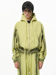 Customized Heavy Weight Crop Boxy Fit Hoodie & Baggy <b>Sweatpants</b> Manufacturer <b>Oversized</b> Trouser Tracksuit For Men's Winter Wear - Product Image 2