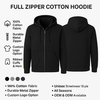 Sweat à capuche bleu royal pour homme |   Sweat-shirt en molleton épais à fermeture éclair intégrale |   Veste à capuche slim fit sport et décontractée avec poches