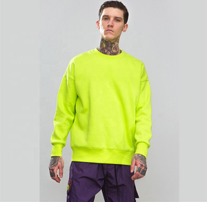 Prêt à Expédier Hommes Sweatshirts Blanc Surdimensionné Personnalisé Couleur Ras Du Cou Sweat Hommes Personnalisé À La Mode Sweatshirts Pour Hommes - Product Image 3