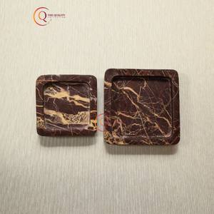 Nouvelle Collection marbre Cigarette fumer cendrier forme carrée couleur marron à la main porte-cendres de table pour bureau à domicile Bar Resort - Product Image 6