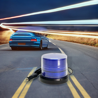 Nouvelle lampe stroboscopique cylindrique magnétique durable bleue pour accessoires de voiture MS-1100, prise allume-cigare Edison, LED haute puissance Ileritraffic