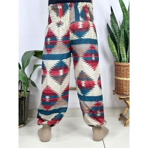Yak <b>Wool</b> Blend Boho Unisex Harem <b>Pant</b> Aztque Geometric Pattern Comfortable Non-Dermatological Hipster Tribal Trouser Handmade - Product Image 6