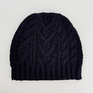 ODM OEM Bonnet de ski d'hiver unisexe personnalisé épais et doux gros câble Jacquard tricot à la mode 100% coton pour hommes femmes voyage - Product Image 1