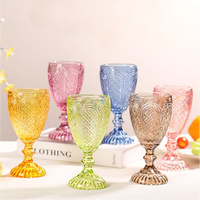 Ensemble de verres à vin vintage soufflés à la main, verres à eau en verre, capacité de 310 ml, pour la fête des mères, mariage, vacances
