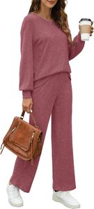 Conjunto Deportivo Ecológico para Mujer, Talla XXL, Manga Larga, Color Sólido, Pantalones Deportivos con Aberturas Laterales, Estampado de Moda, Invierno 2024 - Product Image 4