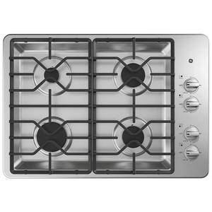 Inégalable ! Offre pour plaque de cuisson à gaz encastrable JGP5030SLSS de 30 pouces, 4 brûleurs, réglages de chaleur constants - Prêt à être expédié - Product Image 1