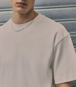 T-shirt à col rond surdimensionné respirant en coton de qualité supérieure 230GSM pour Streetwear Logo de broderie personnalisé à séchage rapide imprimé - Product Image 5