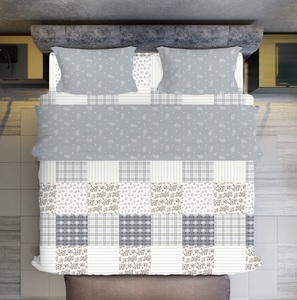 Premium Queen Size microfibre 400TC toutes saisons Grade a ensemble de literie résistant à la décoloration 1 drap-housse 2 taies d'oreiller hôtels hôpitaux - Product Image 5