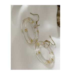 100% naturel noir résine Vintage boucle d'oreille Fine qualité Restaurant bureau fête portant des accessoires produit le plus vendu - Product Image 3