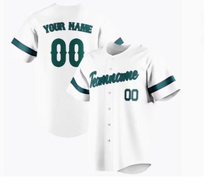 Design personnalisé de haute qualité broderie lettre Sublimation Baseball Softball chemise col en V hommes équipe nom Baseball Jersey SI-BSJ-02 - Product Image 6