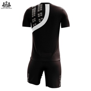 ชุดฟุตบอลแบบกำหนดเอง |   เสื้อและกางเกงทีมพร้อมโลโก้ |   ระบายอากาศได้ดี น้ำหนักเบา ทนทาน โพลีเอสเตอร์ 100% จำหน่ายจำนวนมาก - Product Image 2