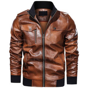 Hot Selling High Quality Men's <b>Winter</b> <b>Coat</b> New Fashion Genuine Leather Jacket Windproof <b>Hood</b> Custom Direct Factory Processing - Product Image 1