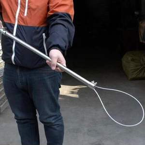 Premium Swine Catching Tool Stainless Steel Pig <b>Holder</b> 18 Inch for Safe Livestock <b>Control</b> and Handling - Product Image 5