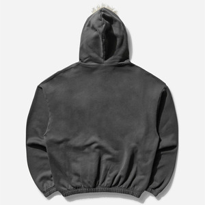 Stylish TWILL SPORTS Men's Winter <b>Hoodie</b> <b>Fur</b> <b>Lined</b> Hood 100% Cotton Solid Color Zipper-Up Pocket Quick Dry Breathable Warm - Product Image 2
