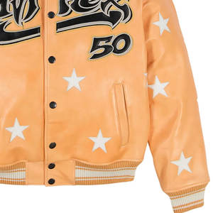 Logo personnalisé de haute qualité Fabriqué en cuir Hommes Avirex Vestes Meilleures Ventes Dernières Vestes en cuir personnalisées Unisexe - Product Image 4