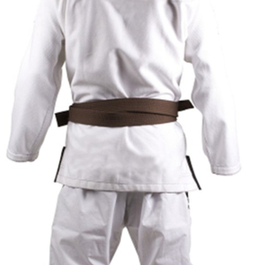 Venta al por mayor personalizable transpirable adultos ropa deportiva Judo uniforme artes marciales desgaste cordón cintura conjunto de 2 piezas - Product Image 5