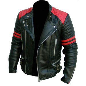 แจ็กเก็ตหนังสำหรับผู้ชายเสื้อแจ็กเก็ตมอเตอร์ไซค์ - Product Image 6