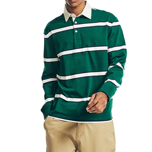 Polo Rugby Jerseys para hombres de alta calidad último estilo de gran tamaño de manga larga de algodón personalizado transpirable Rugby Jerseys para hombres - Product Image 1