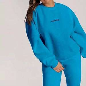 2025 nueva moda de alta calidad para mujer de gran tamaño polar cuello redondo pulóver sudaderas transpirable ropa cómoda para Otoño Invierno - Product Image 3