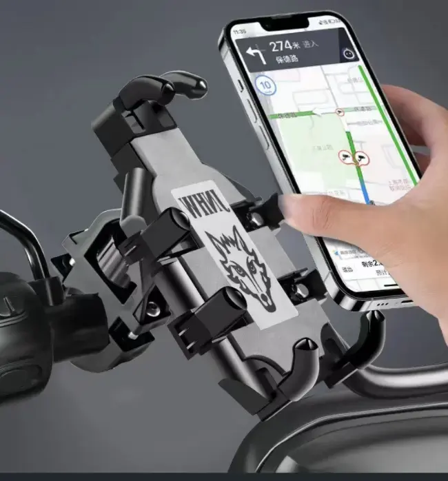 Universal Bicycle Motorcycle Phone Mount Handlebar Clamp mobile phone mount anti shock bike phone holder