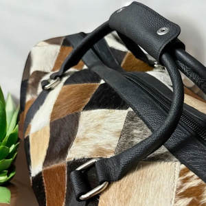 Vente en gros de sacs de sport en cuir de vachette style vintage pour hommes sacs de sport en cuir de vachette coupe-vent en matériau durable - Product Image 5