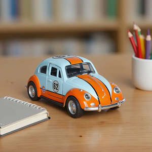 รถแข่งคลาสสิคขนาดจิ๋ว รุ่น Voiture Coccinelle ผลิตจากโลหะผสมแบบหล่อขึ้นรูป สำหรับนักสะสม - Product Image 3