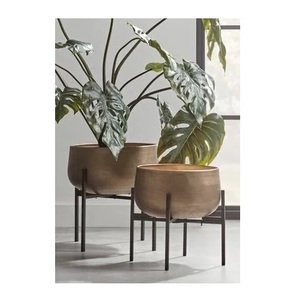 Macetas de flores Decoración de jardín Maceta de flores de metal para forma personalizada y maceta terminada con soporte al precio más bajo - Product Image 3