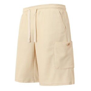 Pantalones cortos de malla para hombre, novedad, 100% algodón, patrón sólido, Hip Hop, versátil hasta la rodilla, tendencia urbana para primavera y verano, ropa informal - Product Image 1