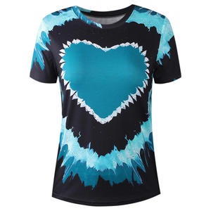 เสื้อมัดย้อมระบายอากาศสำหรับผู้หญิงผลิตจากผ้าฝ้ายสำหรับฤดูร้อนดีไซน์โลโก้สั่งติดฉลากได้ตามต้องการ - Product Image 1