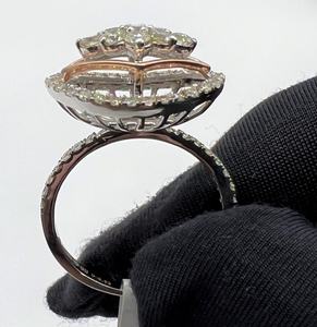 Original 14K 18K oro moda anillo de lujo Real Natural diamante corte brillante joyería hecha a mano mujeres IGI certificado anillo - Product Image 4