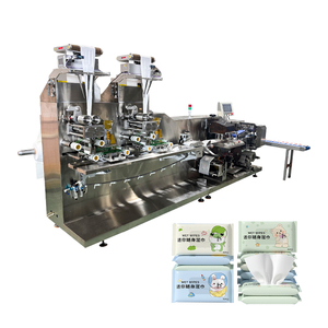 Machine à lingettes humides entièrement automatique, ligne de production de soins pour bébés, lingettes humides jetables biodégradables pour le visage, équipement d'emballage - Product Image 1