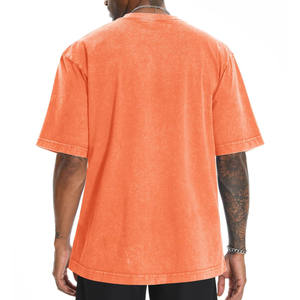 Camiseta de Algodón 100% con Lavado Ácido, Estilo Urbano, Talla Grande para Hombre, Venta al Por Mayor, Personalizable - Product Image 2