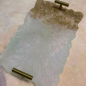 Bandeja Decorativa de Resina en Varios Colores, Bandeja Rectangular de Resina para Decoración del Hogar, Alta Calidad - Product Image 1