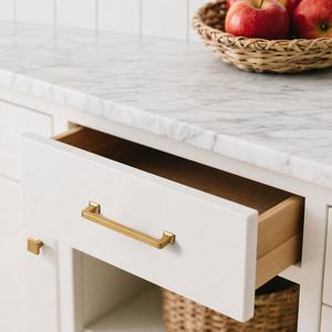 Modern <b>Brass</b> Finish Zinc Alloy Adjustable Furniture Handle Cabinet Dresser Drawer <b>Knob</b> Matte Drawer Pull Kitchen Bathroom Living - Product Image 3