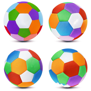 Ballon de football en tissu souple taille 4, silencieux et sûr pour l'intérieur, léger, pour l'entraînement à domicile, faible bruit, jeu sûr, ballon de football souple - Product Image 3