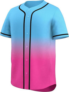 Custom Stripe Casual Baseball Jersey Factory Moda personalizada Venda quente Moda Baseball Uniforme - Product Image 2