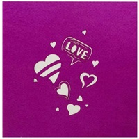 Tarjeta Pop 3D Hecha a Mano con Diseño Personalizado de Corazones y Animales para el Día de San Valentín, Impresión Offset, Superventas