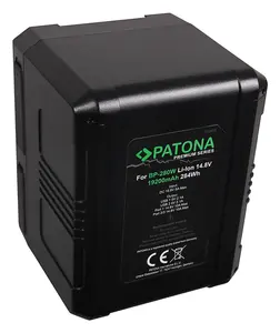 Bateria PATONA Premium com montagem em V 284Wh BP280W DSR 250P 600P 650P 652P 19200mAh 14.8V 284Wh