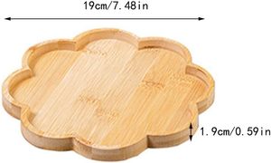 Plateaux de service en bois de qualité supérieure en forme de fleur, bols de centre de table pour la décoration de la maison, assiettes à fruits, plateau à collation, fournisseur personnalisé - Product Image 5