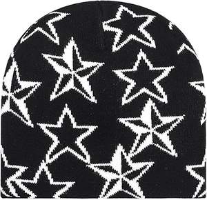 <b>Men</b> Women Y2K Beanies Gothic Graphic Knitted <b>Hat</b> Winter <b>Warm</b> Beanies Casual Outdoor Skull Cap - Product Image 3