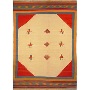 Tapis persan Shiraz unique en son genre, 8'2 x 5'9 - Product Image 1