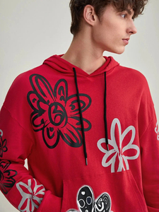 เสื้อฮู้ดดี้ผู้ชายผ้าฝ้าย/โพลีเอสเตอร์เนื้อนุ่ม น้ำหนักเบา ทรงโอเวอร์ไซส์ สไตล์สตรีทแวร์ รับสกรีนโลโก้ คุณภาพสูง ดีไซน์สำหรับฤดูหนาว ขั้นต่ำในการสั่งซื้อน้อย - Product Image 3