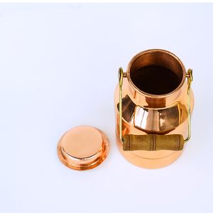 Botellas de almacenamiento de cilindro de cobre con estilo Vintage, tarros, organización del hogar, artículos secos de especias de Metal, almacenamiento de cocina para acampar - Product Image 3