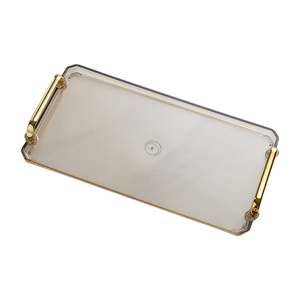Plateau de service à salade et fruits équipement de restauration pour hôtel restaurants fournitures plateau de service plateau en métal de forme rectangulaire - Product Image 6