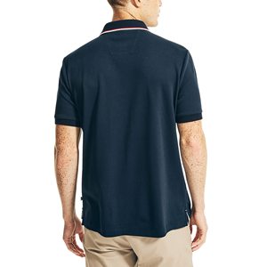 เสื้อโปโลมีกระดุม2-3เม็ดสำหรับผู้ชายเสื้อโปโลกระดุมแบบคลาสสิกเสื้อโปโลทรงหลวมระบายอากาศได้ดี180 100% GSM - Product Image 5